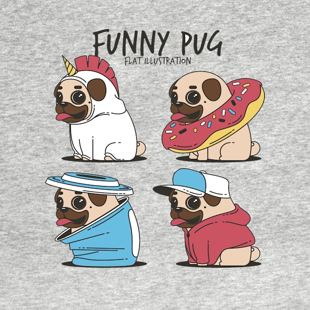 Funny pug by This is store